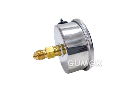 Glyzerin-Manometer mit dem Anschluss hinten, 63mm, Außengewinde G 1/4", 0-4bar, -40°C/+60°C, 
